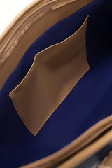 Navy Contrast Shoulder Bag