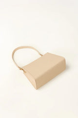 Boxed Beige Shoulder Bag